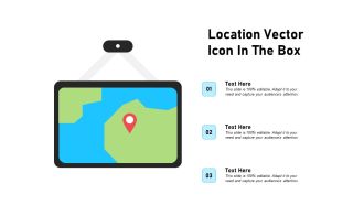 Location Vector Icon In The Box Ppt PowerPoint Presentation Outline Objects PDF