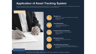 Logistics Events Application Of Asset Tracking System Ppt Inspiration Background PDF