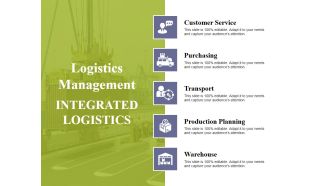 Logistics Management Ppt PowerPoint Presentation Icon Elements