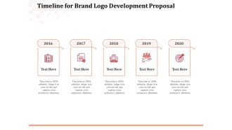 Logo Design Timeline For Brand Logo Development Proposal Ppt Ideas PDF
