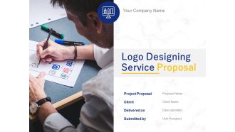 Logo Designing Service Proposal Ppt PowerPoint Presentation Complete Deck With Slides