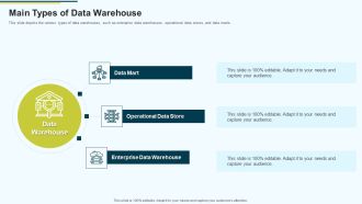 MIS Main Types Of Data Warehouse Ppt PowerPoint Presentation Layouts Files PDF