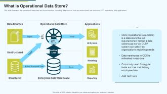 MIS What Is Operational Data Store Ppt PowerPoint Presentation Slides Graphic Tips PDF