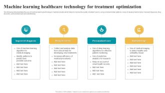Machine Learning Healthcare Technology For Treatment Optimization Demonstration PDF