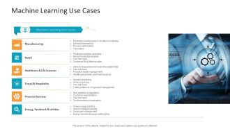 Machine Learning PPT Slides Machine Learning Use Cases Inspiration PDF