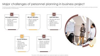 Major Challenges Of Personnel Planning In Business Project Download PDF