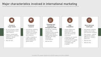 Major Characteristics Involved In International Marketing Formulating Global Marketing Strategy To Improve Ideas PDF