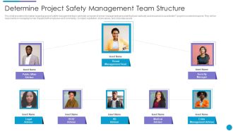 Major Techniques For Project Safety IT Determine Project Safety Management Team Structure Pictures PDF