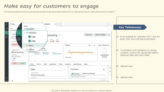 Make Easy For Customers To Engage Structure PDF