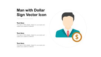 Man With Dollar Sign Vector Icon Ppt Powerpoint Presentation Summary Example Introduction