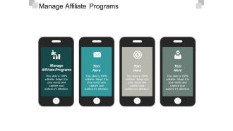 Manage Affiliate Programs Ppt PowerPoint Presentation Styles Design Templates Cpb