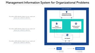 Management Information System For Organizational Problems Ppt PowerPoint Presentation Styles Rules PDF