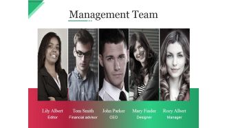 Management Team Ppt PowerPoint Presentation Inspiration Slide Portrait