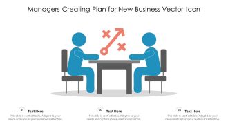 Managers Creating Plan For New Business Vector Icon Ppt PowerPoint Presentation File Influencers PDF