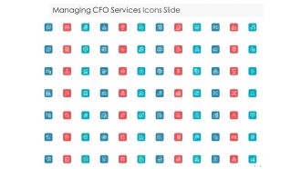 Managing CFO Services Icons Slide Ppt Icon Objects PDF