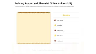 Managing Construction Work Building Layout And Plan With Video Holder Galleries Summary PDF