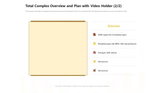 Managing Construction Work Total Complex Overview And Plan With Video Holder Overview And Plan Sample PDF