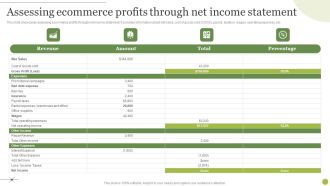 Managing E Commerce Business Accounting Assessing Ecommerce Profits Through Net Income Statement Information PDF
