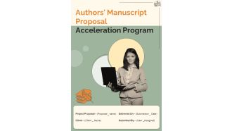 Manuscript Proposal Acceleration Program Authors Manuscript Proposal Acceleration Program One Pager Sample Example Document