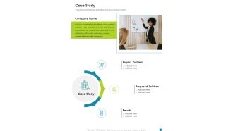 Market Assessment Proposal Case Study One Pager Sample Example Document