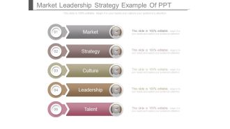 Market Leadership Strategy Example Of Ppt