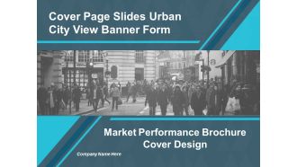 Market Performance Brochure Cover Design Ppt Powerpoint Presentation Layouts Icons