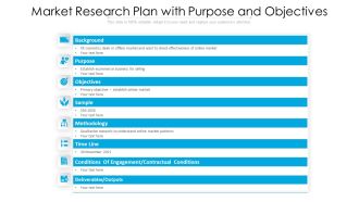 Market Research Plan With Purpose And Objectives Ppt PowerPoint Presentation Inspiration Elements PDF