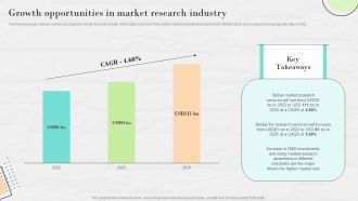 Market Research To Determine Business Opportunities Growth Opportunities In Market Research Industry Summary PDF