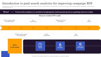 Marketers Guide To Data Analysis Optimization Introduction To Paid Search Analytics For Improving Campaign Roi Demonstration PDF