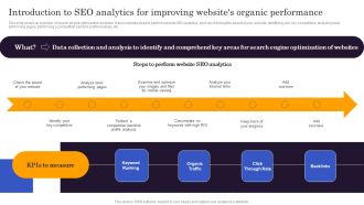 Marketers Guide To Data Analysis Optimization Introduction To SEO Analytics For Improving Websites Organic Structure PDF