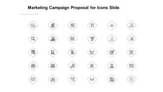 Marketing Campaign Proposal For Icons Slide Download PDF