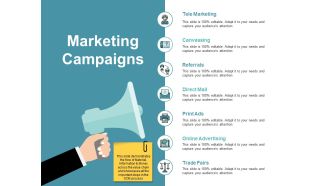 Marketing Campaigns Ppt PowerPoint Presentation Show Design Ideas