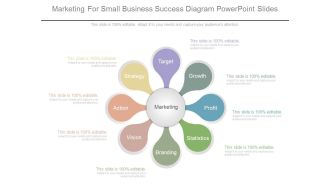 Marketing For Small Business Success Diagram Powerpoint Slides