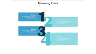 Marketing Ideas Ppt PowerPoint Presentation Model Infographics Cpb