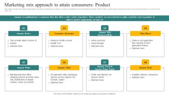 Marketing Mix Approach To Attain Consumers Product Ppt Icon Inspiration PDF