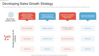 Marketing Outlining Segmentation Initiatives Developing Sales Growth Strategy Infographics PDF