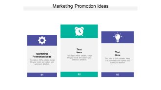 Marketing Promotion Ideas Ppt PowerPoint Presentation Model Background Cpb