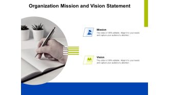 Marketing Strategy Proposal For Product Launch Organization Mission And Vision Statement Themes PDF