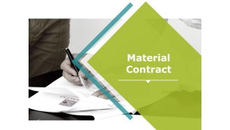 Material Contract Ppt PowerPoint Presentation Information