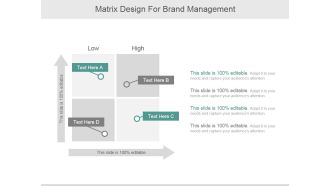 Matrix Design For Brand Management Ppt PowerPoint Presentation Tips