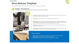 Means Of Communication During Disaster Management Press Release Template Ppt Model Styles PDF