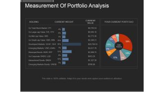Measurement Of Portfolio Analysis Ppt PowerPoint Presentation Example