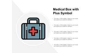 Medical Box With Plus Symbol Ppt Powerpoint Presentation Icon Slides