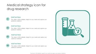 Medical Strategy Icon For Drug Research Pictures PDF