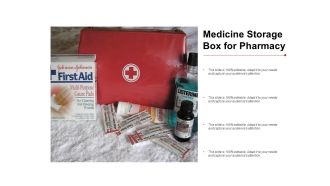 Medicine Storage Box For Pharmacy Ppt Powerpoint Presentation Gallery Aids