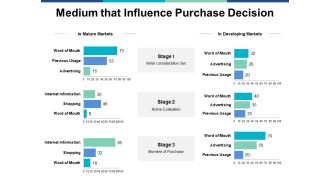 Medium That Influence Purchase Decision Ppt PowerPoint Presentation Icon Picture