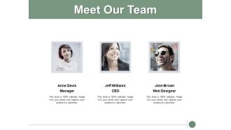 Meet Our Team Communication Ppt PowerPoint Presentation Summary Slides