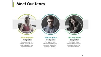 Meet Our Team Ppt PowerPoint Presentation File Portrait