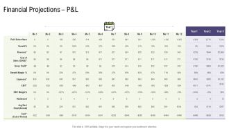 Mergers And Acquisitions Synergy Financial Projections Pandl Mockup PDF