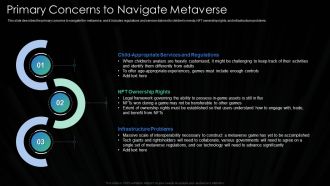 Metaverse Technology IT Primary Concerns To Navigate Metaverse Ppt Layouts Graphics Template PDF